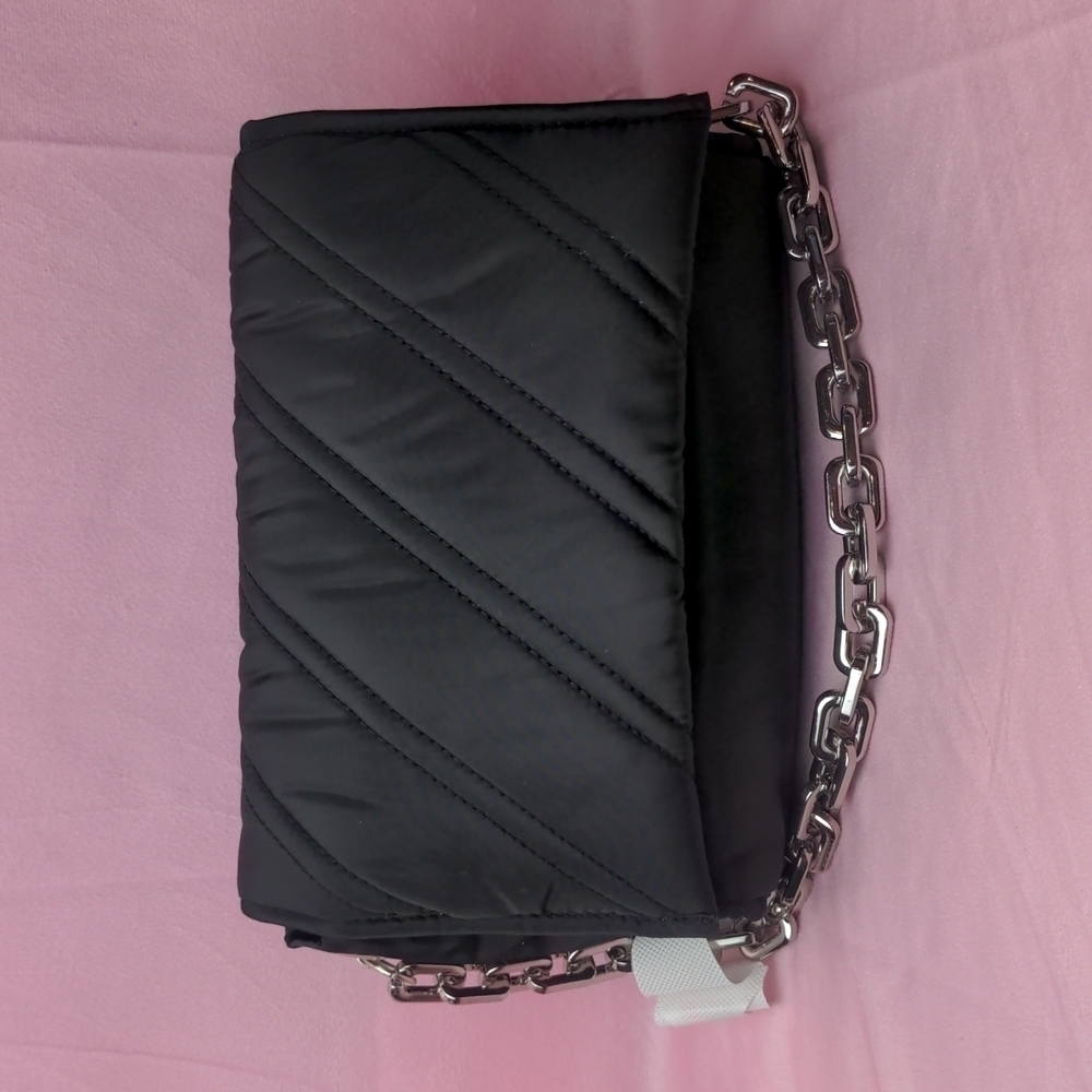 Topshop Neve Stitch Shoulder Bag with Silver Chain Strap